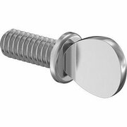 BSC PREFERRED Stainless Steel Flanged Spade-Head Thumb Screw 1/4-20 Thread Size 5/8 Long, 5PK 91744A538